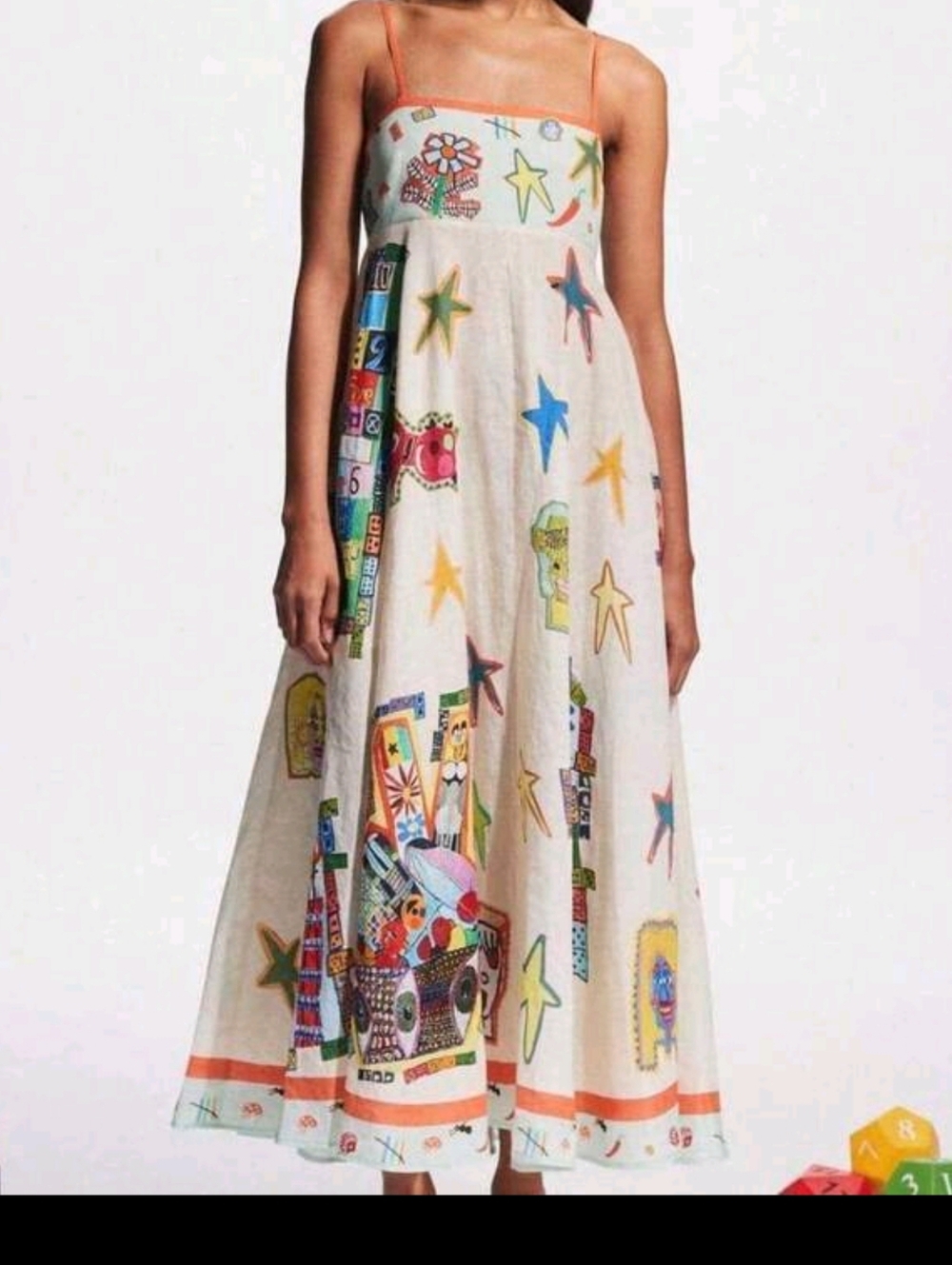 Women's 2026 New Casual Linen Print Long Dress - Picture 2 of 6